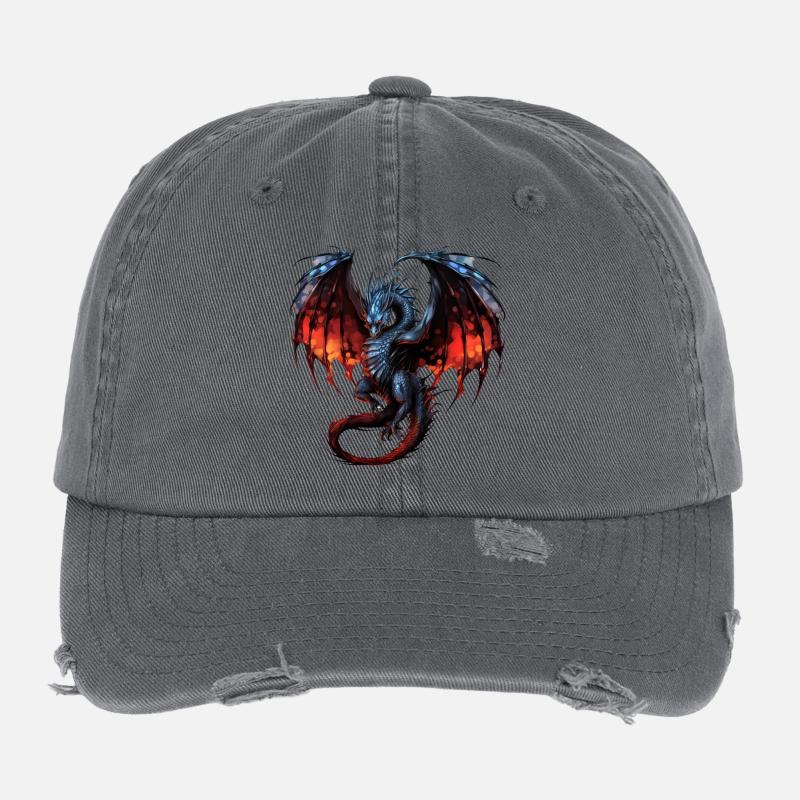 Flying Dragon Flexfit Vintage Destroyed Cap