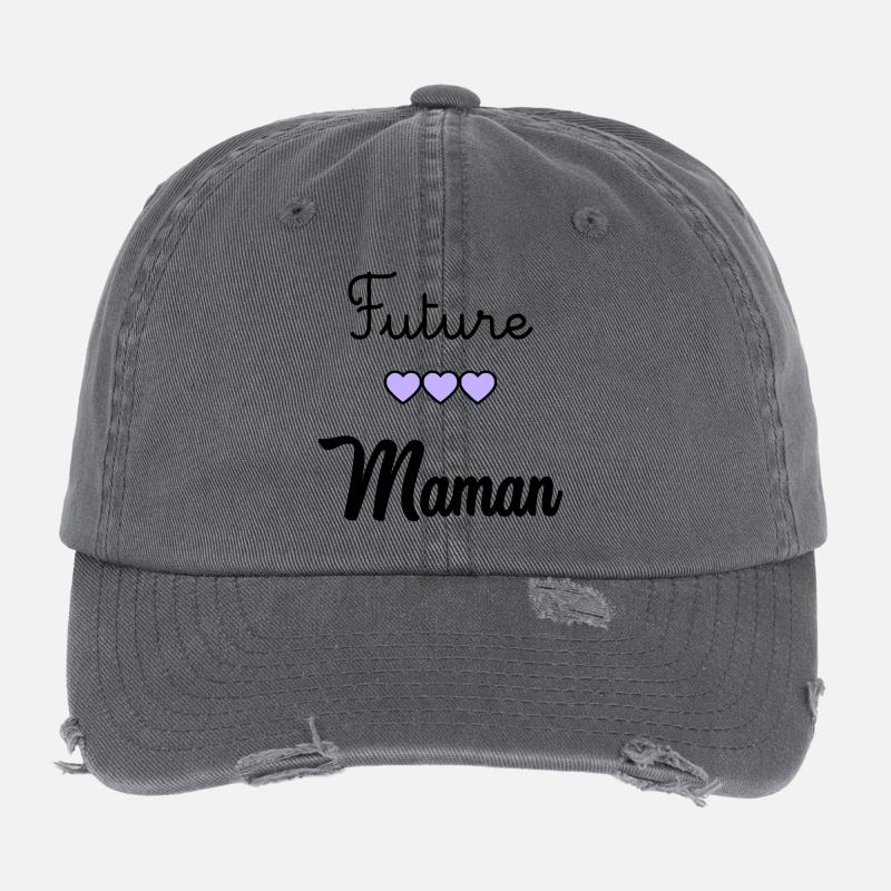 WERDENDE MAMA Flexfit Vintage Destroyed Cap