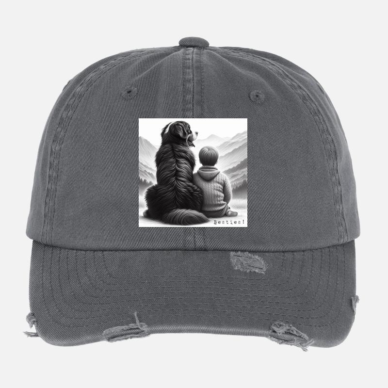 Bouvier bernois Casquette vintage effet usé Flexfit