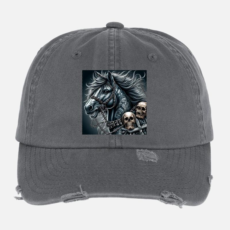 Schweres Pferd Flexfit Vintage Destroyed Cap