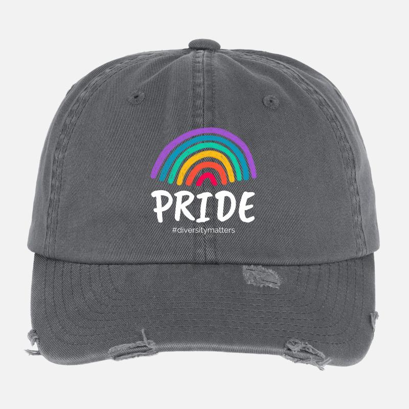 Pride #diversersitymatters Flexfit Vintage Destroyed Cap