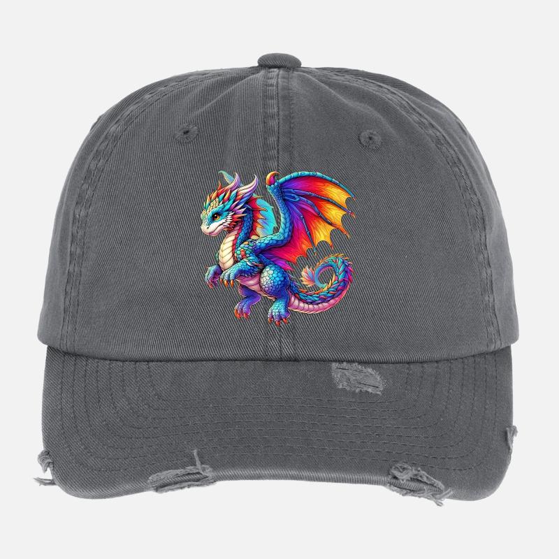 Dragon Flexfit Vintage Destroyed Cap