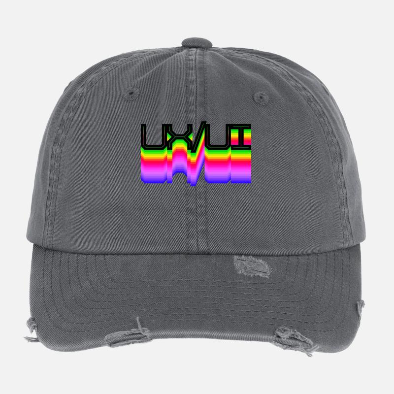 Code Developer Scripting Dev Geek Geek Flexfit Vintage Destroyed Cap