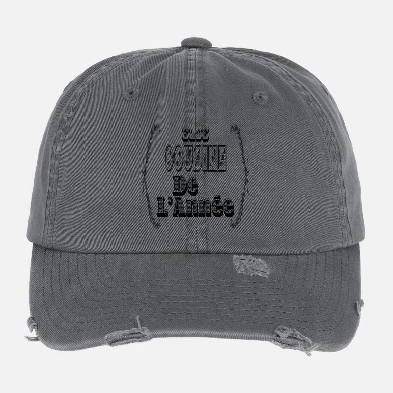 Elue Cousine Année Casquette vintage effet usé Flexfit