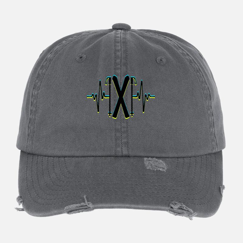 Eishockey Snowboard Wintersport Schnee Wiinter Flexfit Vintage Destroyed Cap