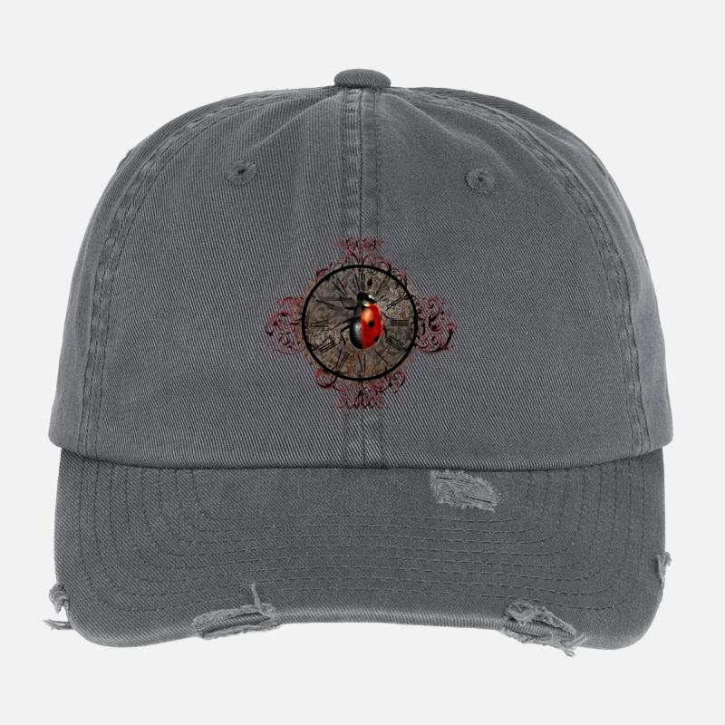 Glück-Unglück - Flexfit Vintage Destroyed Cap - Dunkelgrau