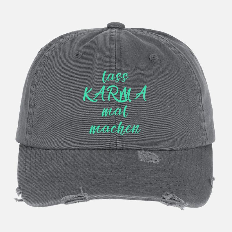 lass KARMA mal machen Flexfit Vintage Destroyed Cap