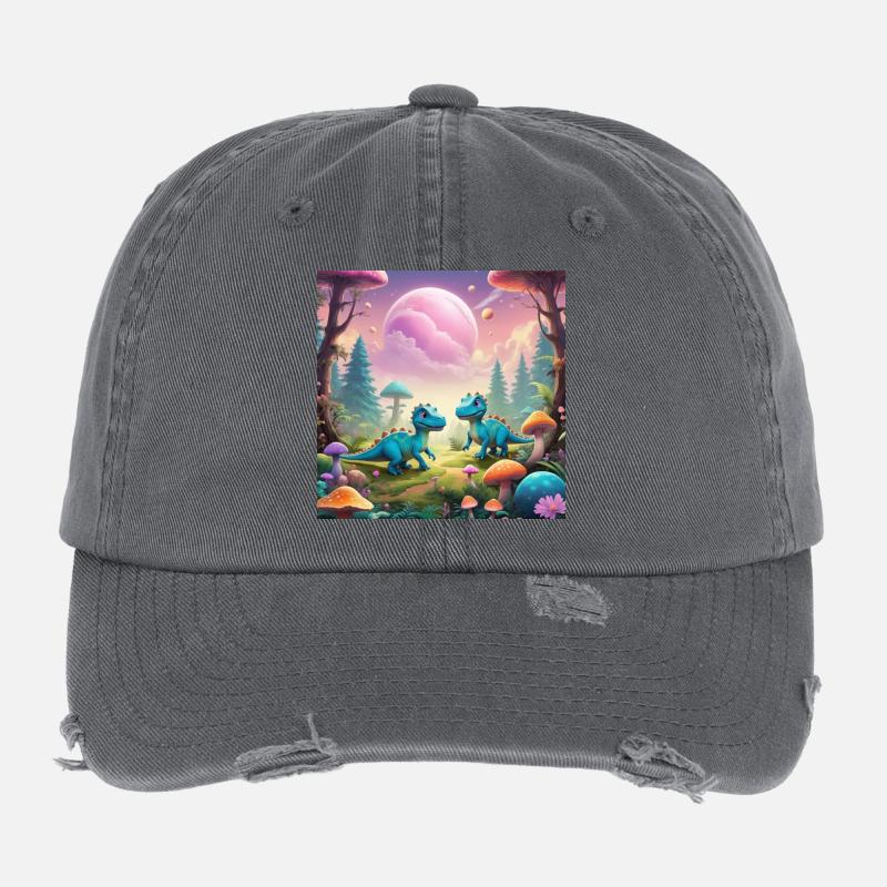 Dinosaur Flexfit Vintage Destroyed Cap