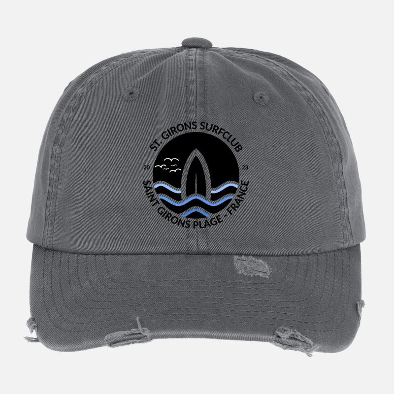 Surf Club St.Girons Plage Surfwave Casquette vintage effet usé Flexfit