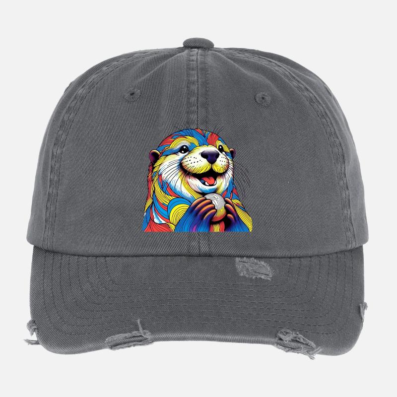Otter Flexfit Vintage Destroyed Cap