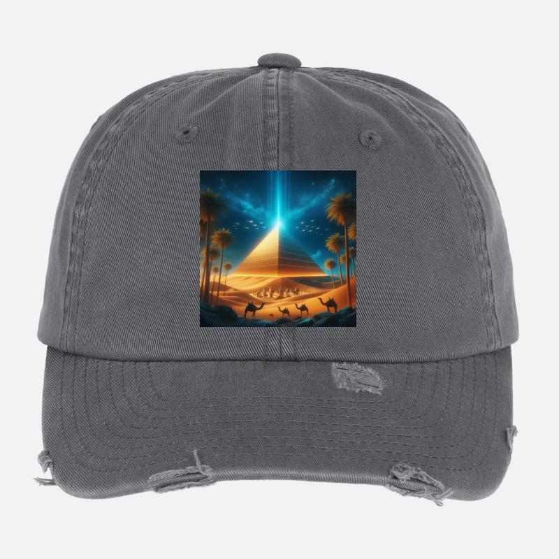 Pyramide 8 Casquette vintage effet usé Flexfit