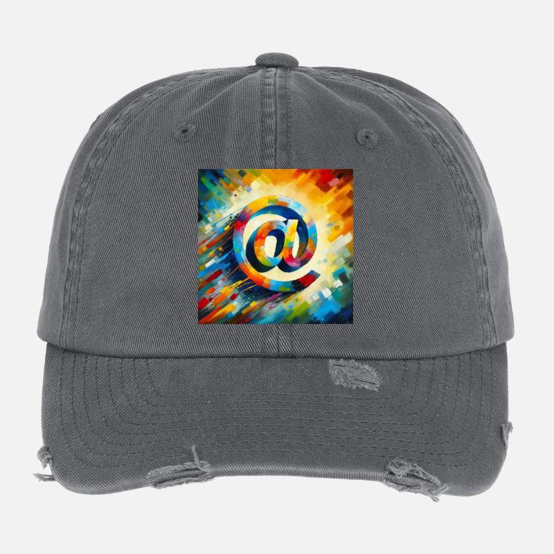 Symbol 7 Flexfit Vintage Destroyed Cap