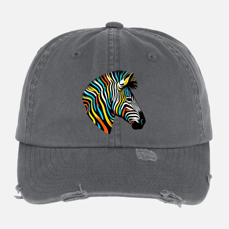 Zèbre Casquette vintage effet usé Flexfit