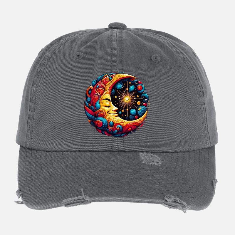 Lune Casquette vintage effet usé Flexfit