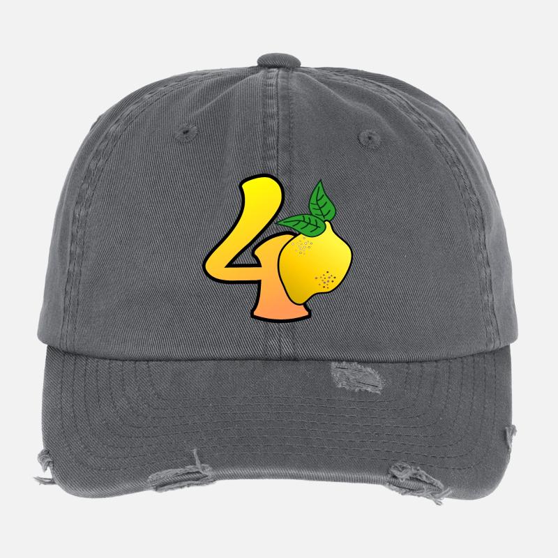 40. Geburtstag - Vierzig - Zitronen Flexfit Vintage Destroyed Cap