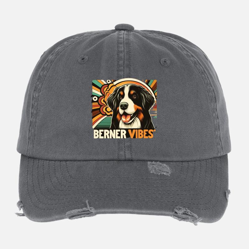 Berner Sennenhund Flexfit Vintage Destroyed Cap