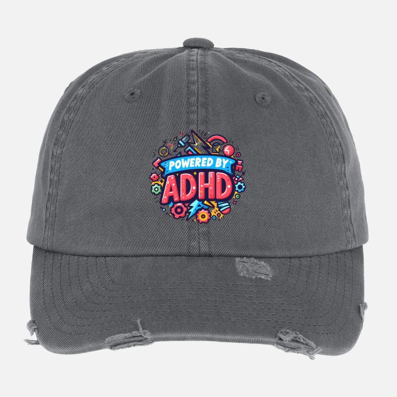 ADHD Flexfit Vintage Destroyed Cap