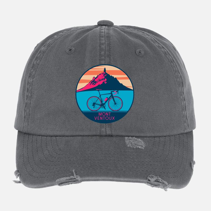 Design de T-shirt Mont Ventoux Flexfit Vintage Destroyed Cap