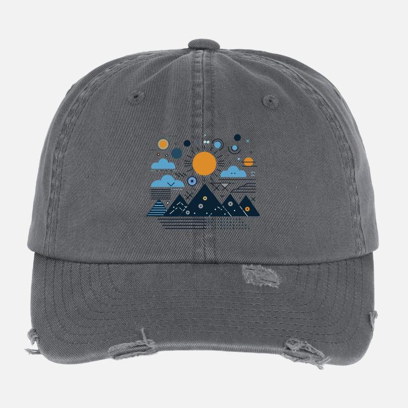 Mountains Flexfit Vintage Destroyed Cap