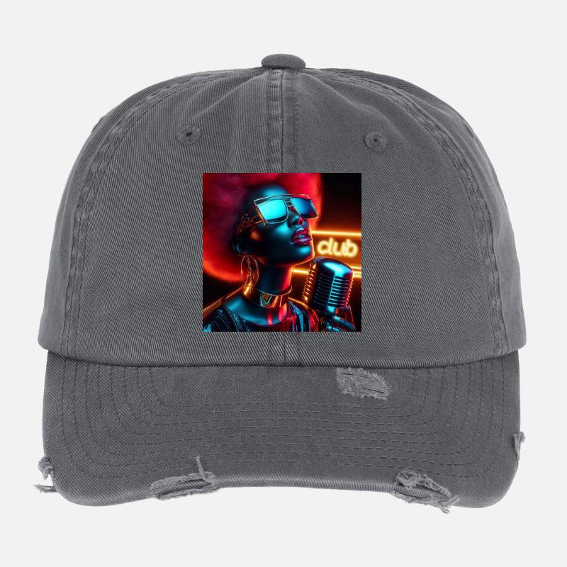 Diva Jazz Club Flexfit Vintage Destroyed Cap