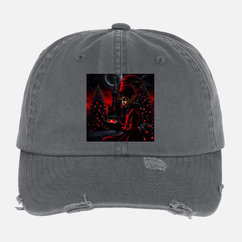 Die dunkle Weihnachtszeit. Flexfit Vintage Destroyed Cap