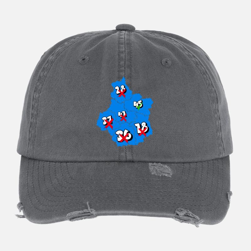Région centre Casquette vintage effet usé Flexfit