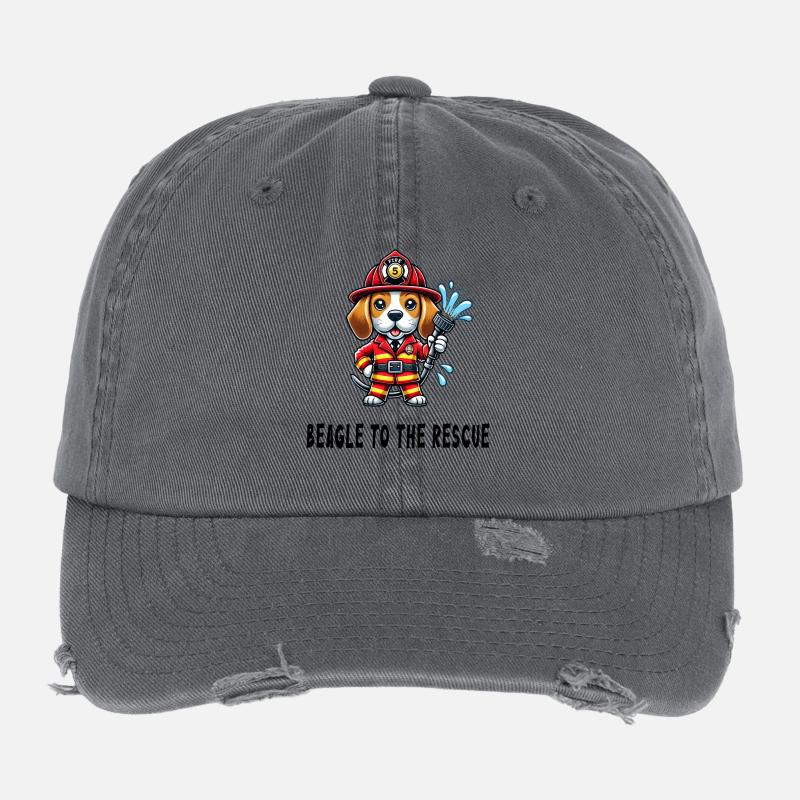 Beagle to the rescue Flexfit Vintage Destroyed Cap