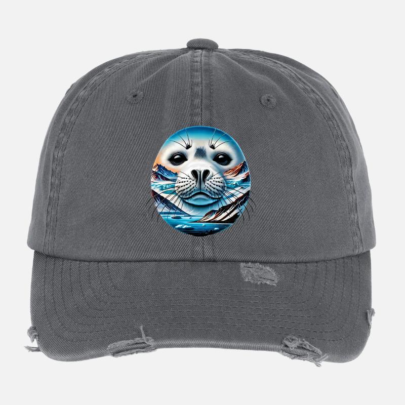 Phoque Casquette vintage effet usé Flexfit