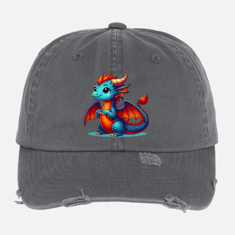 Dragon Casquette vintage effet usé Flexfit