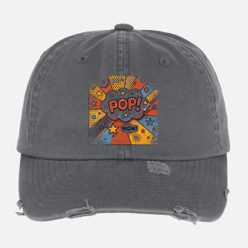 Pop Art | trendy  Flexfit Vintage Destroyed Cap