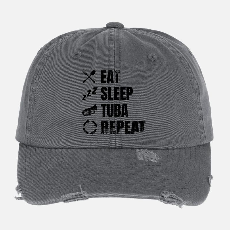 Routine quotidienne du tuba Casquette vintage effet usé Flexfit