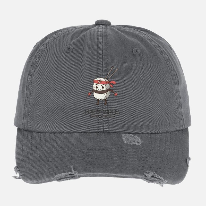 Sushi Ninja - Maître des Rolls Casquette vintage effet usé Flexfit