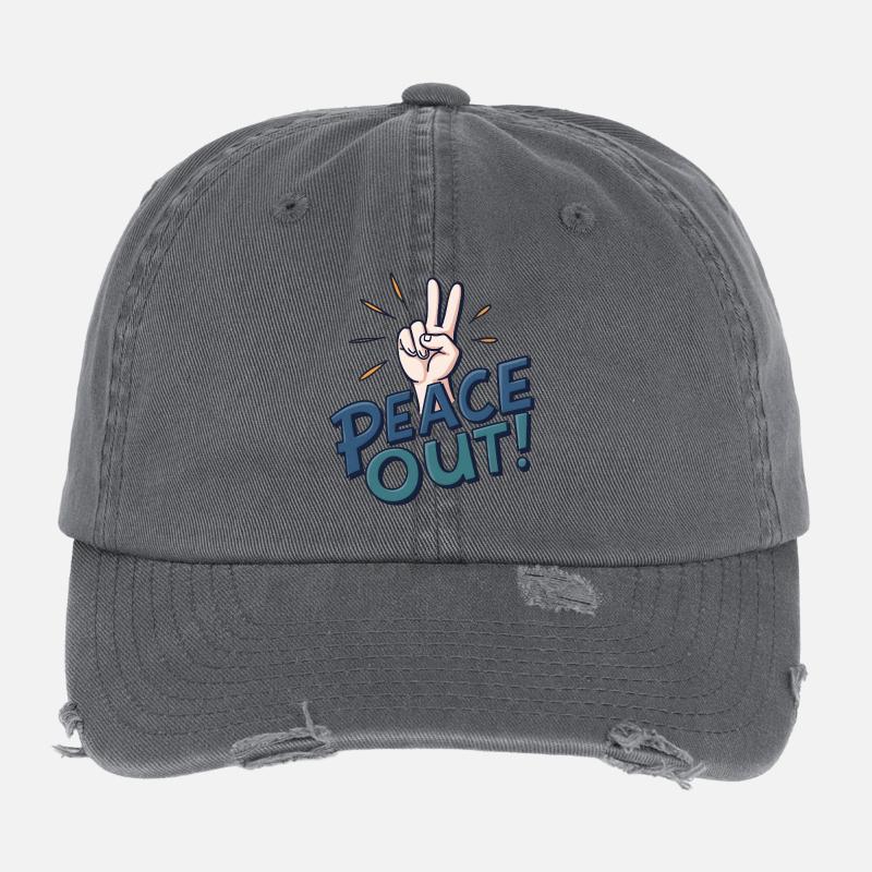 La paix à portée de main Casquette vintage effet usé Flexfit