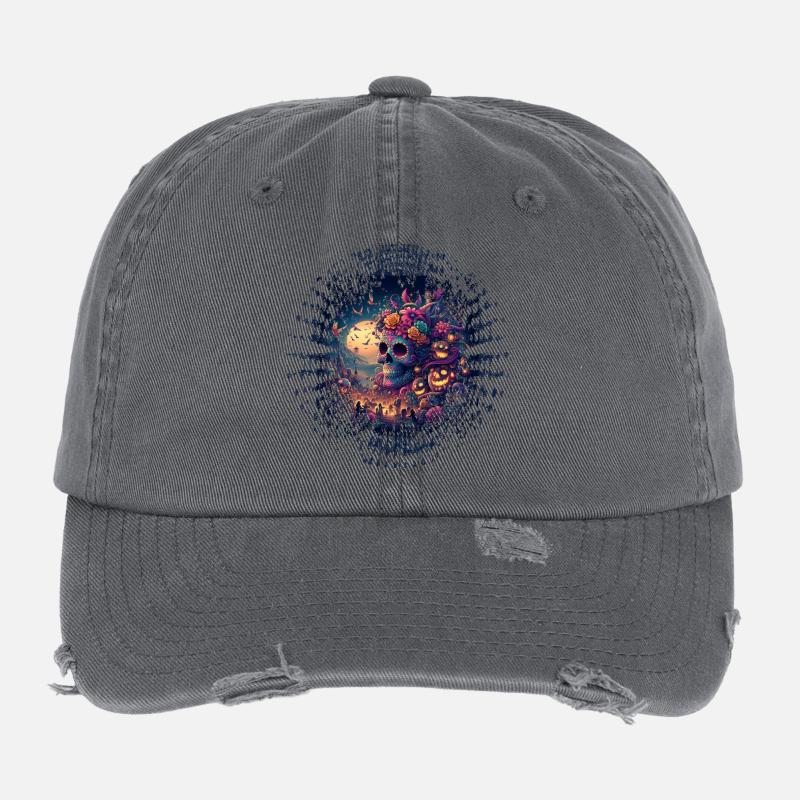 Día de los Muertos Flexfit Vintage Destroyed Cap