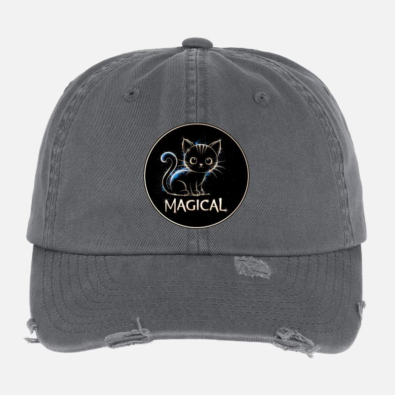 Magic Cat Flexfit Vintage Destroyed Cap