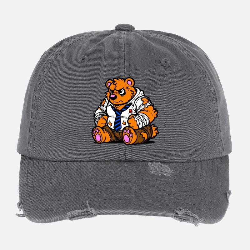 Ours de bureau Casquette vintage effet usé Flexfit