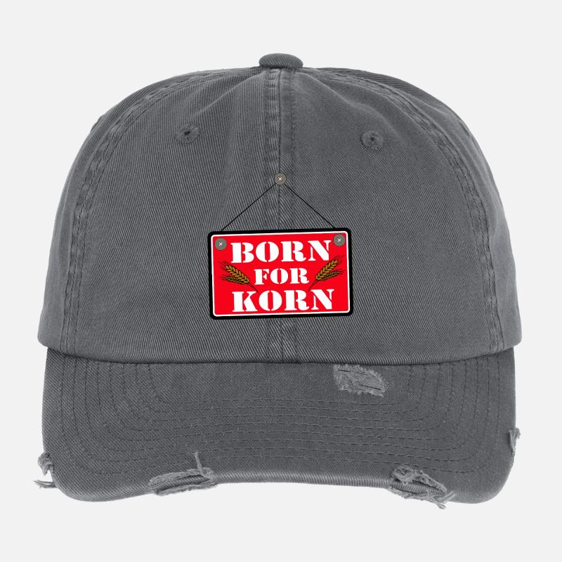 Grain , Party , Wheat Grain ,Grain Party Born (25) Flexfit Vintage Destroyed Cap