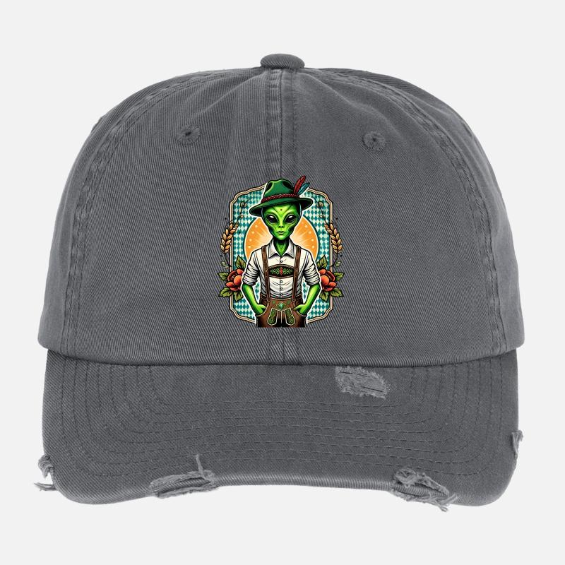 Bayerischer Alien Flexfit Vintage Destroyed Cap