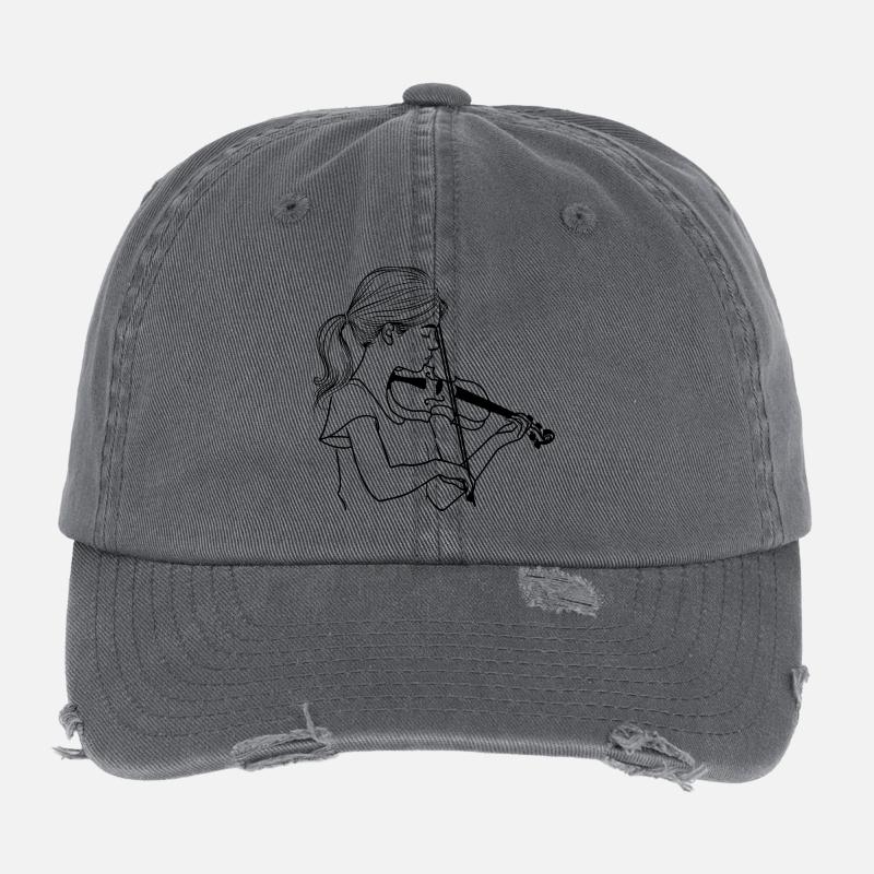 Violoniste Casquette vintage effet usé Flexfit