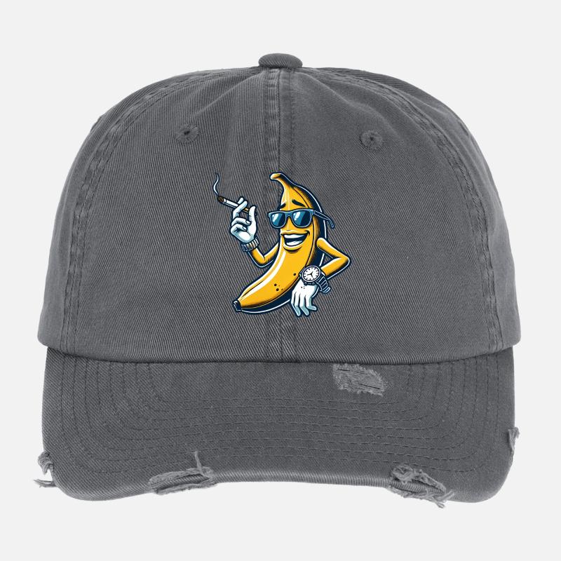 Coole Banane mit Style Flexfit Vintage Destroyed Cap