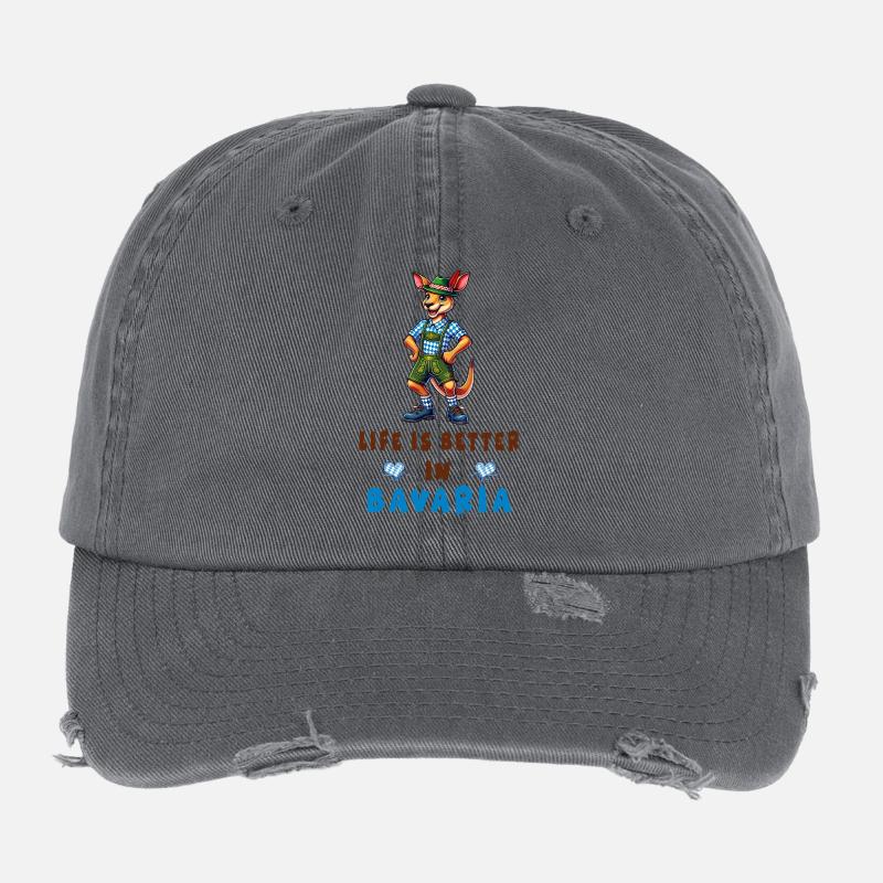 Bayerisches Känguru Flexfit Vintage Destroyed Cap
