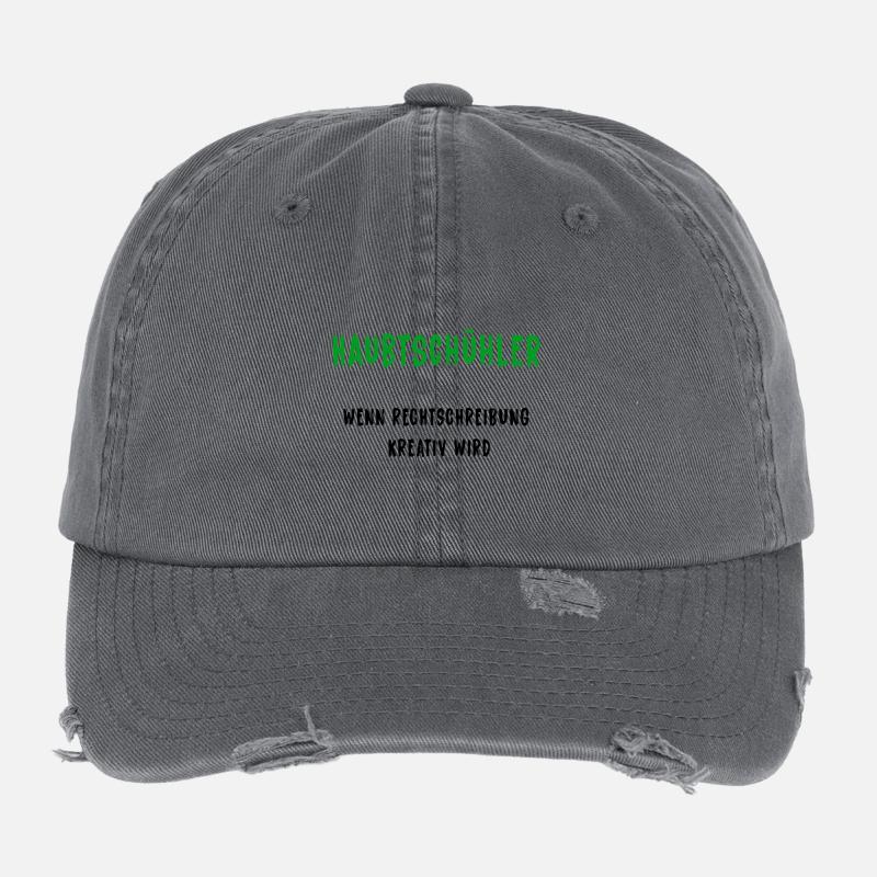 Haubtschühler – Orthographe créative Casquette vintage effet usé Flexfit