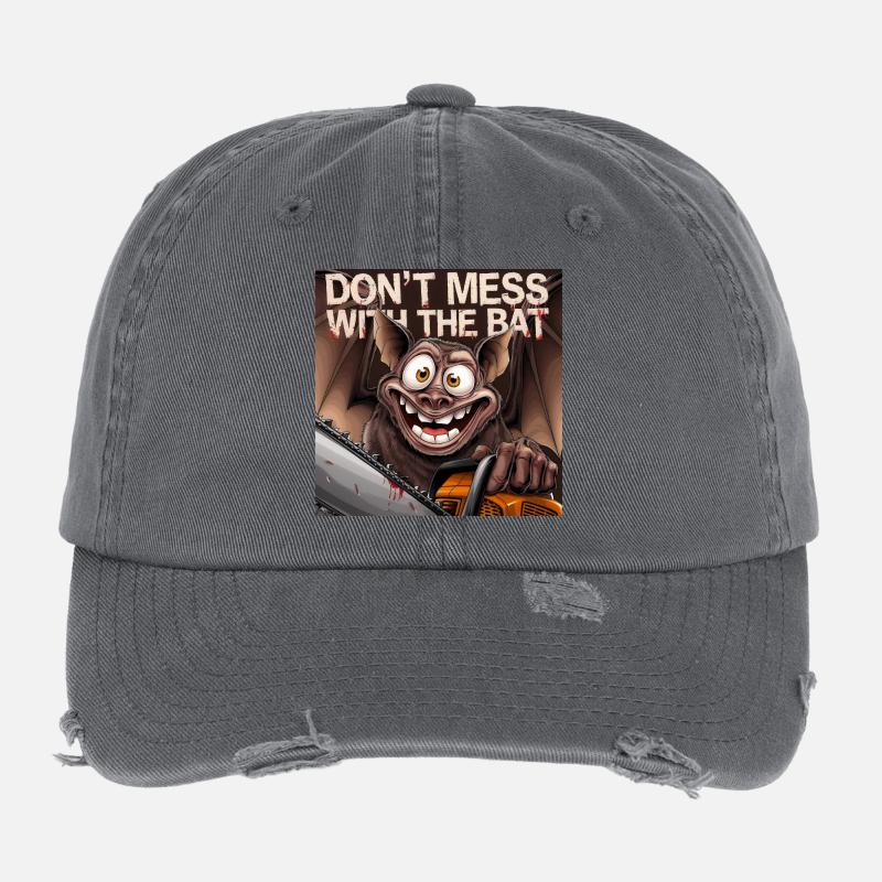 Don't Mess with the bat Flexfit Vintage Destroyed Cap