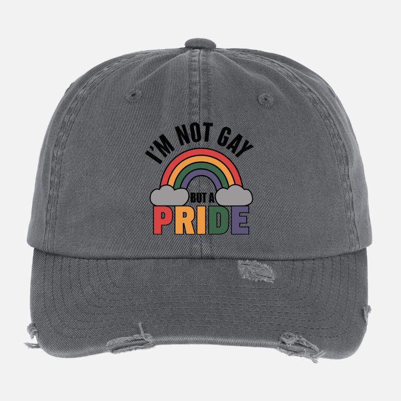 Déclaration orgueilleuse Casquette vintage effet usé Flexfit
