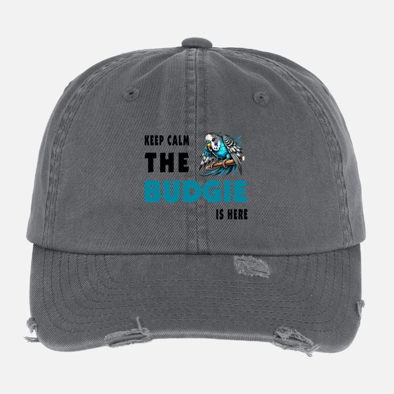 Budgie Design Flexfit Vintage Destroyed Cap