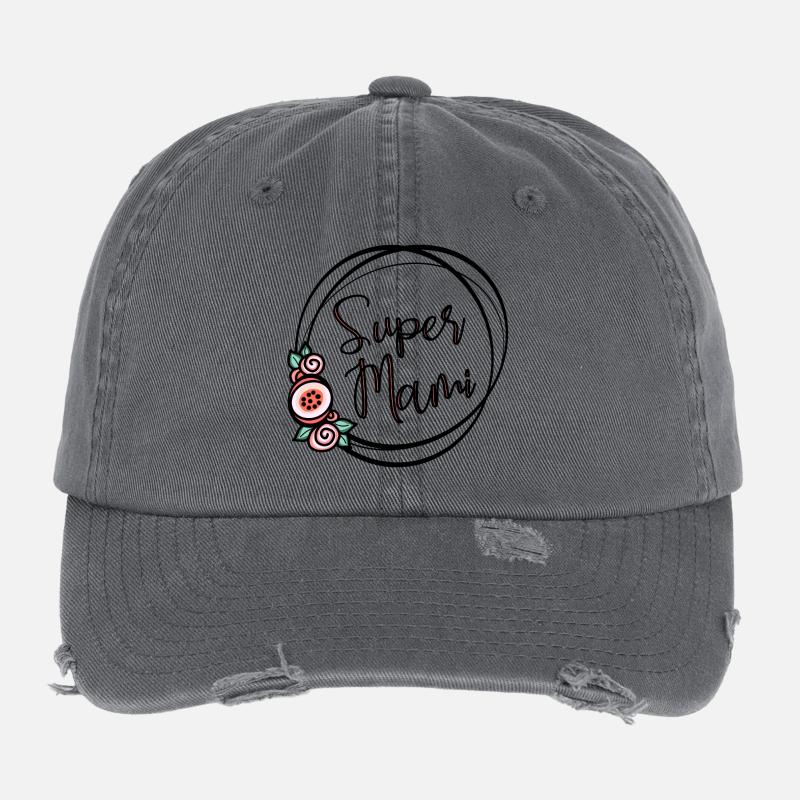 Super Mami Flexfit Vintage Destroyed Cap