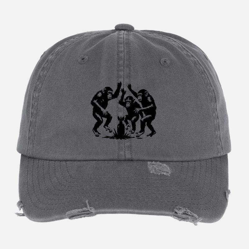The Money Danc, themonkeydance.de, Affentanz Flexfit Vintage Destroyed Cap