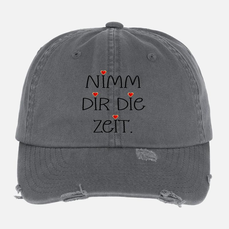 NIMM DIR DIE ZEIT - HERZ Flexfit Vintage Destroyed Cap