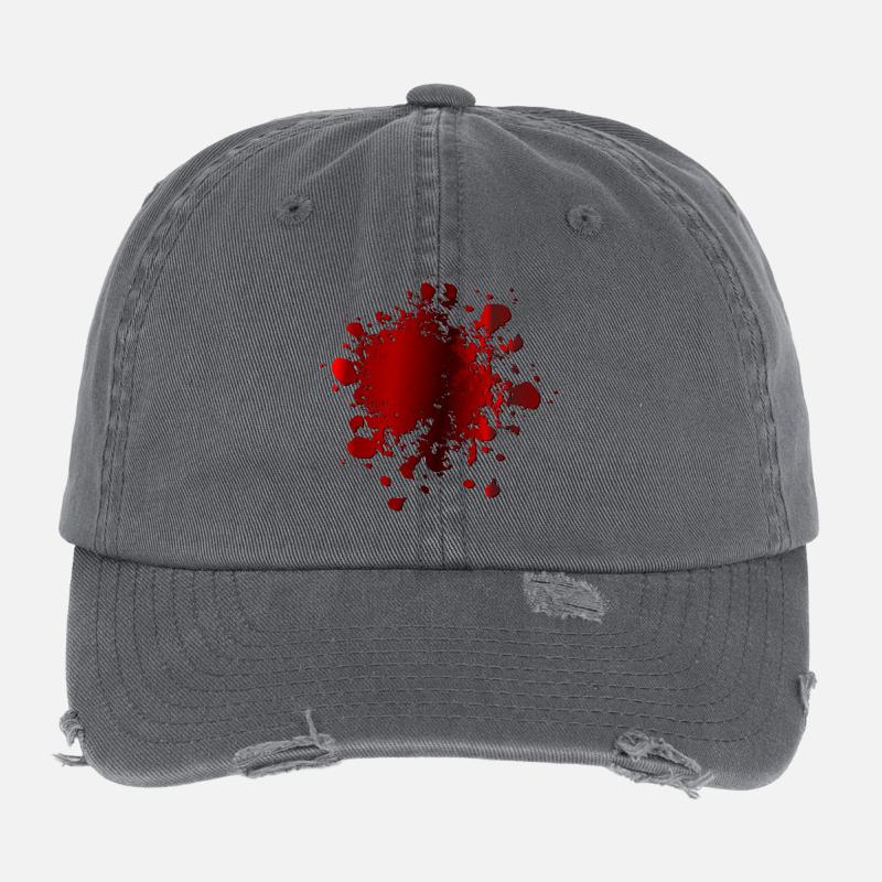 BLUTFLECKEN KOSTÜM BLUT Flexfit Vintage Destroyed Cap