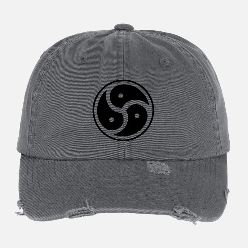 Power & Pride – Triskelion Design Flexfit Vintage Destroyed Cap